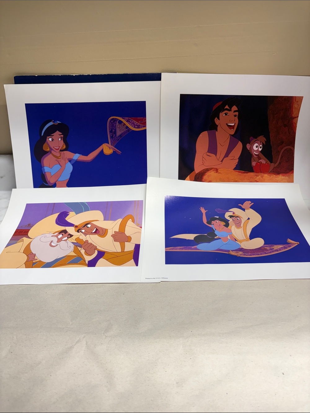 Disney Aladdin Animated Art Prints - Blue Accent